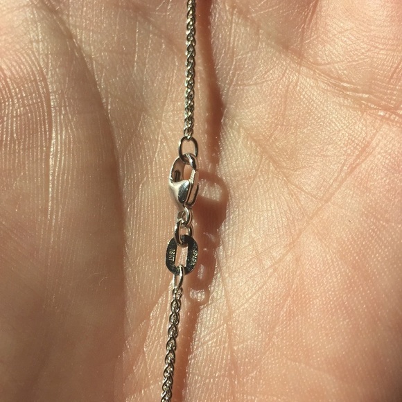 Spark 18k diamond and sapphire necklace -RARE- - Picture 6 of 13